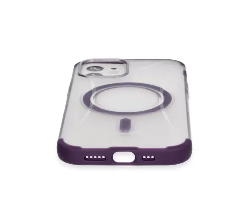 iPhone 12 Hilton Magsafe Kapak - Derin Mor