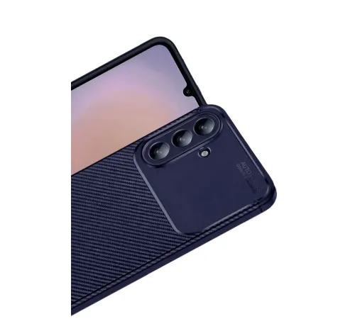 Samsung Galaxy A37 5G Auto Focus Karbon Kapak - Lacivert