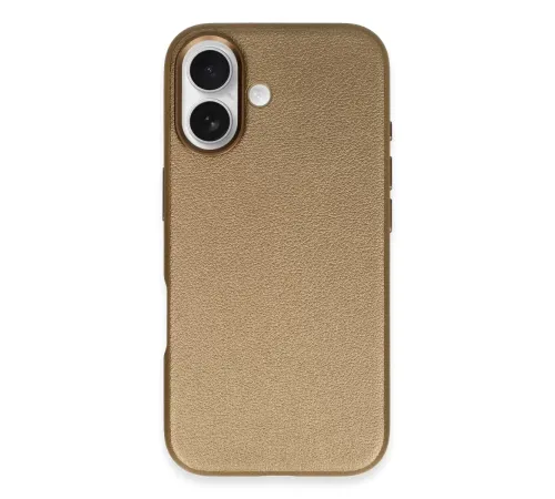 iPhone 16 Wonder Deri Magsafe Kapak - Bronz