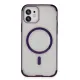 iPhone 11 Hilton Magsafe Kapak - Derin Mor