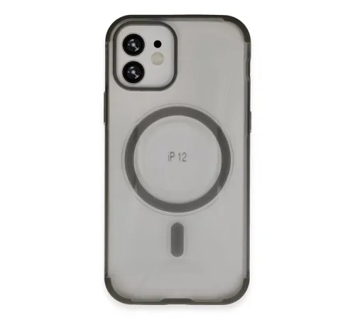 iPhone 12 Hilton Magsafe Kapak - Titan Gri