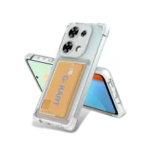 Xiaomi Redmi Note 13 Pro 4G Kılıf Kart Şeffaf Silikon - Şeffaf