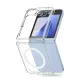 Samsung Galaxy Z Flip 6 Kılıf Magneticsafe Şeffaf Silikon - Şeffaf