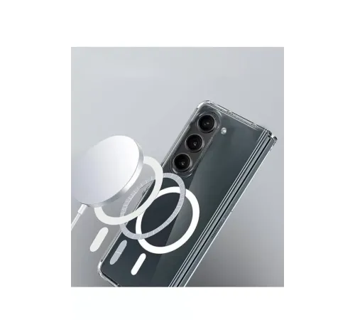 Samsung Galaxy Z Fold 6 Kılıf Magneticsafe Şeffaf Silikon - Şeffaf