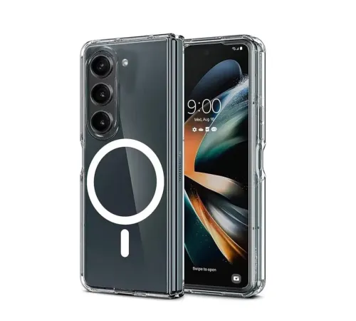 Samsung Galaxy Z Fold 6 Kılıf Magneticsafe Şeffaf Silikon - Şeffaf