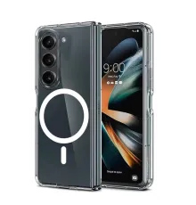 Samsung Galaxy Z Fold 6 Kılıf Magneticsafe Şeffaf Silikon - Şeffaf