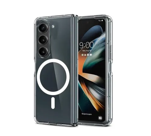 Samsung Galaxy Z Fold 6 Kılıf Magneticsafe Şeffaf Silikon - Şeffaf