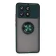 Xiaomi Poco X6 Pro Kılıf Montreal Yüzüklü Silikon Kapak - Yeşil