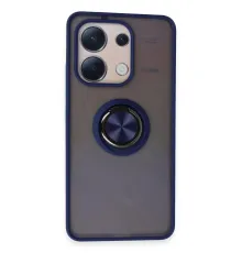 Xiaomi Redmi Note 13 4G Kılıf Montreal Yüzüklü Silikon Kapak - Lacivert