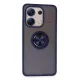 Xiaomi Redmi Note 13 4G Kılıf Montreal Yüzüklü Silikon Kapak - Lacivert