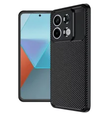 Xiaomi Redmi Note 13 Pro 4G Kılıf Auto Focus Karbon Kapak - Siyah