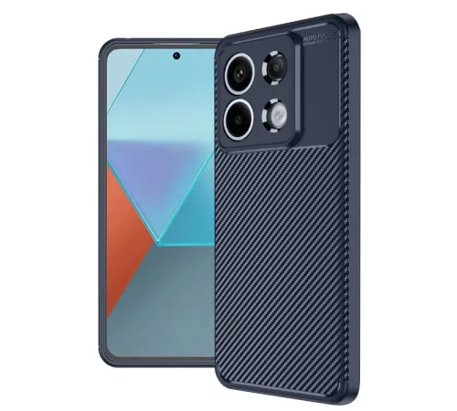 Xiaomi Redmi Note 13 Pro 4G Kılıf Auto Focus Karbon Kapak - Lacivert