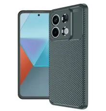 Xiaomi Redmi Note 13 Pro 4G Kılıf Auto Focus Karbon Kapak - Koyu Yeşil