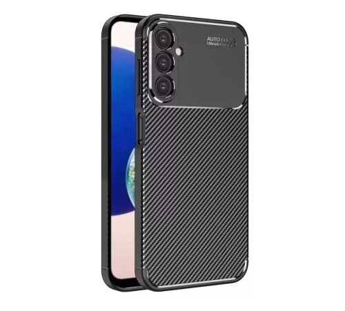 Samsung Galaxy A05S Kılıf Auto Focus Karbon Kapak - Siyah