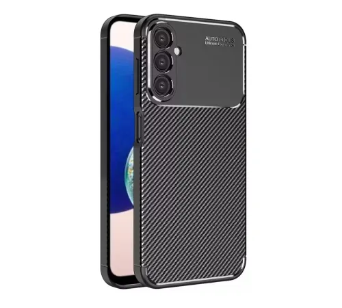 Samsung Galaxy A05S Kılıf Auto Focus Karbon Kapak - Siyah