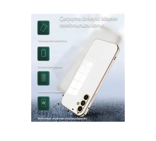 Samsung Galaxy A25 5G Kılıf Volet Silikon - Mor