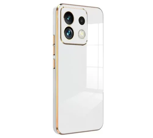 Xiaomi Poco M6 Pro 4G Kılıf Volet Silikon - Beyaz