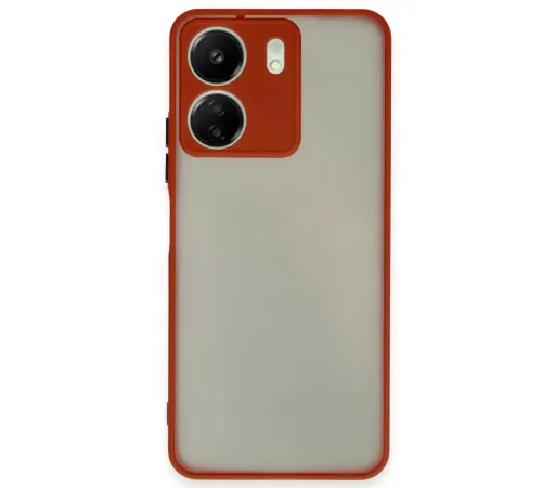 Xiaomi Redmi 13C Kılıf Montreal Silikon Kapak - Kırmızı