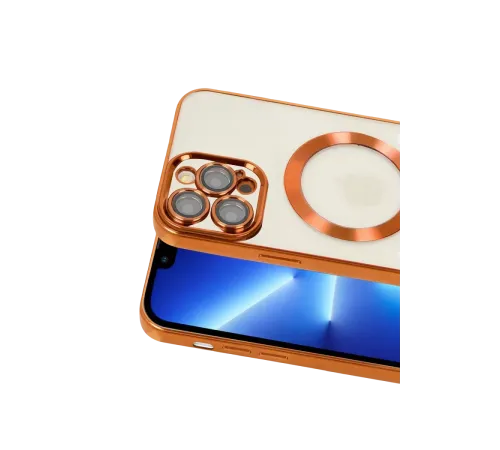 Apple iPhone 13 Pro Kılıf Kross Magneticsafe Kapak - Turuncu