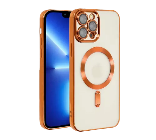 Apple iPhone 13 Pro Kılıf Kross Magneticsafe Kapak - Turuncu