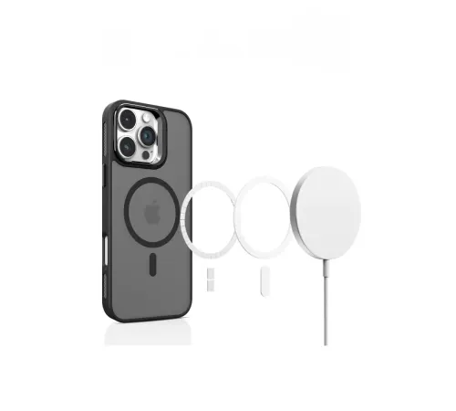 iPhone 16 Plus Flet Lens Magsafe Kapak - Derin Mor