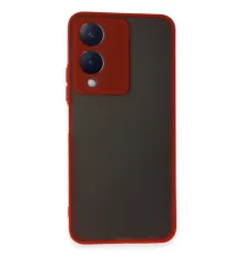 Vivo Y17S Kılıf Montreal Silikon Kapak - Kırmızı