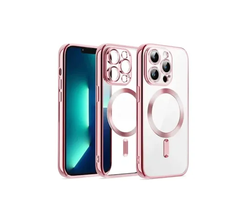 Apple iPhone 13 Pro Max Kılıf Kross Magneticsafe Kapak - Rose