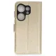 Tecno Camon 20 Prime Trend S Plus Kapaklı Kılıf - Gold