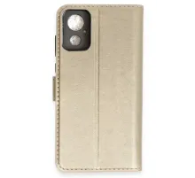 General Mobile GM 23 SE Trend S Plus Kapaklı Kılıf - Gold