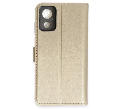 General Mobile GM 23 SE Trend S Plus Kapaklı Kılıf - Gold