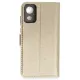 General Mobile GM 23 SE Trend S Plus Kapaklı Kılıf - Gold
