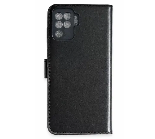 Reno 5 Lite Trend S Plus Kapaklı Kılıf - Siyah