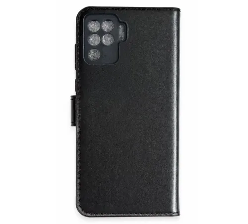 Reno 5 Lite Trend S Plus Kapaklı Kılıf - Siyah