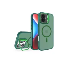 iPhone 16 Flet Lens Magsafe Kapak - Koyu Yeşil