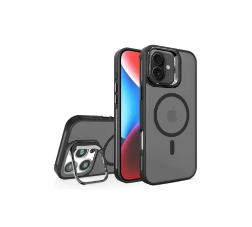 iPhone 16 Plus Flet Lens Magsafe Kapak - Siyah