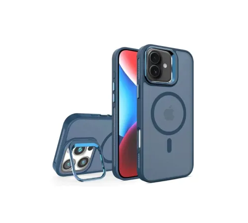 iPhone 16 Plus Flet Lens Magsafe Kapak - Lacivert
