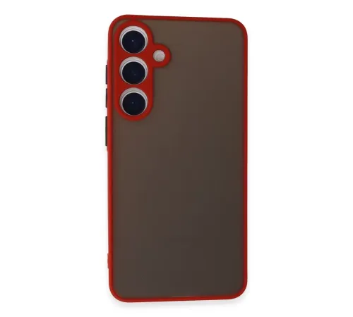 Samsung Galaxy S24 Kılıf Montreal Silikon Kapak - Kırmızı