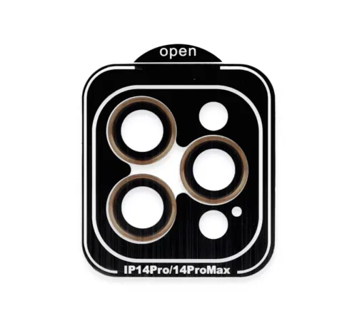 iPhone 14 Pro Max PVD Metal Kamera Lens - Turuncu