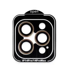 iPhone 14 Pro Max PVD Metal Kamera Lens - Turuncu