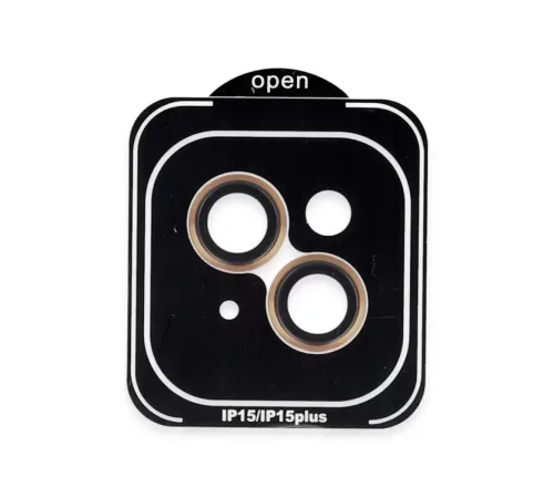 iPhone 15 PVD Metal Kamera Lens - Turuncu