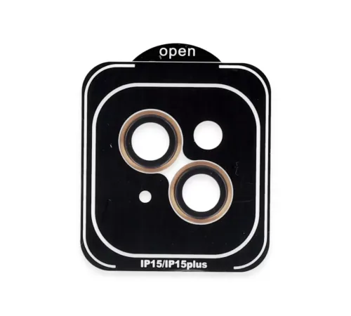 iPhone 15 PVD Metal Kamera Lens - Turuncu