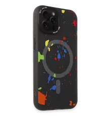 iPhone 14 Pro Colorful Magsafe Kapak - Siyah
