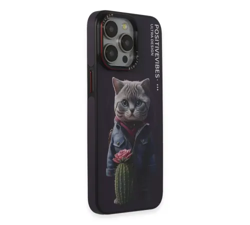 iPhone 14 Pro Fun Magsafe Kapak - Derin Mor