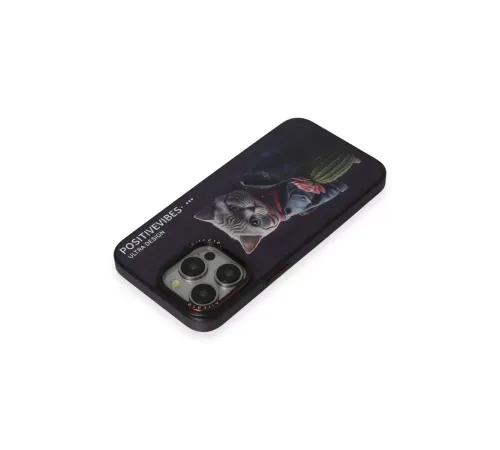 iPhone 14 Pro Fun Magsafe Kapak - Derin Mor
