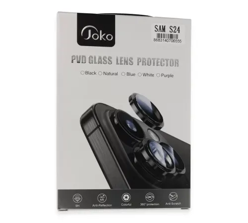 Samsung Galaxy S24 PVD Metal Kamera Lens - Siyah