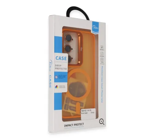 Samsung Galaxy S24 Plus Flet Lens Magsafe Kapak - Turuncu