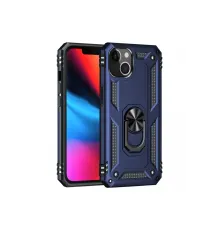 Apple iPhone 14 Kılıf Sofya Yüzüklü Silikon Kapak - Lacivert