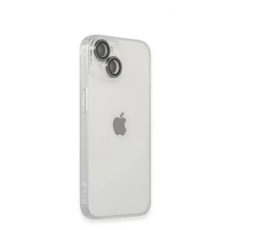 Apple iPhone 14 Kılıf Luko Lens Silikon - Siyah