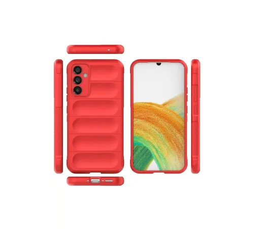 Samsung Galaxy A15 4G Kılıf Optimum Silikon - Kırmızı