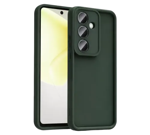 Samsung Galaxy A37 5G Viera Silikon - Koyu Yeşil